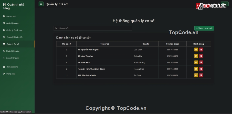 Source code web,source code nhà hàng,source code quán nhậu,source code bán đồ ăn